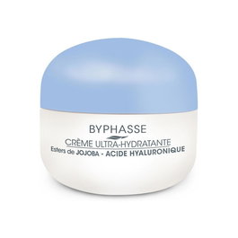 Byphasse Crème Visage Ultra-Hydratante Acide Hyaluronique 50 ml Soin Hydratant Femme